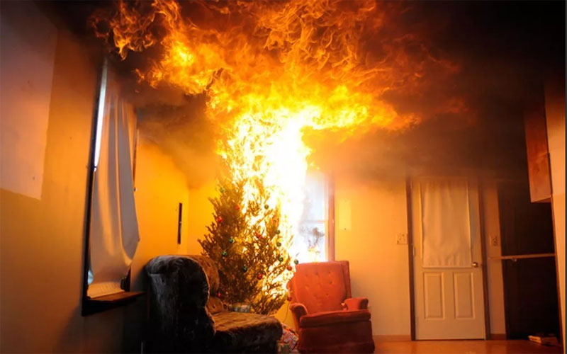 пожар в доме